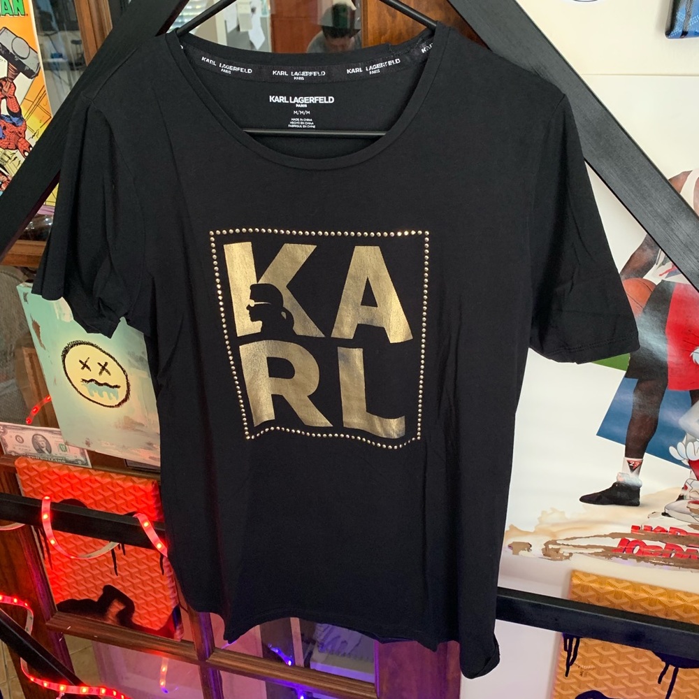 Karl Lagerfield Gold Tee